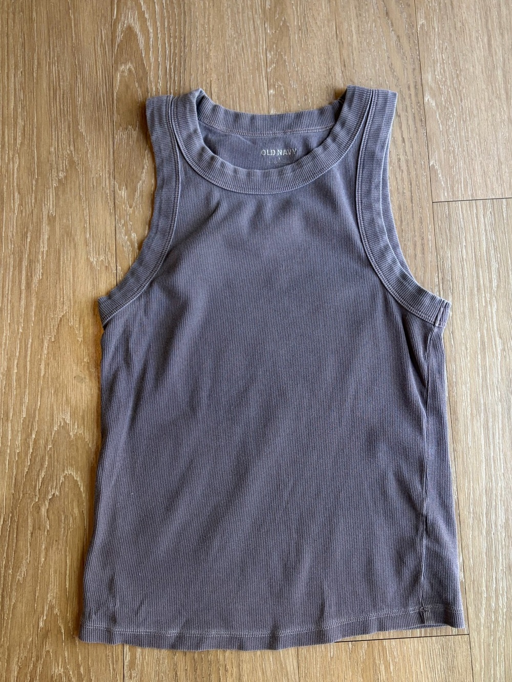 Old Navy Ribbed Tank Top in Mauve Gray